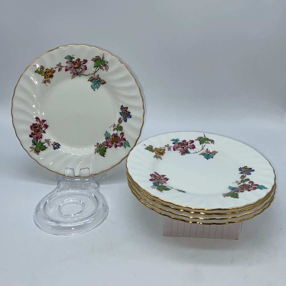 Minton “Vermont” 5 Bread & Butter Plates English Bone China